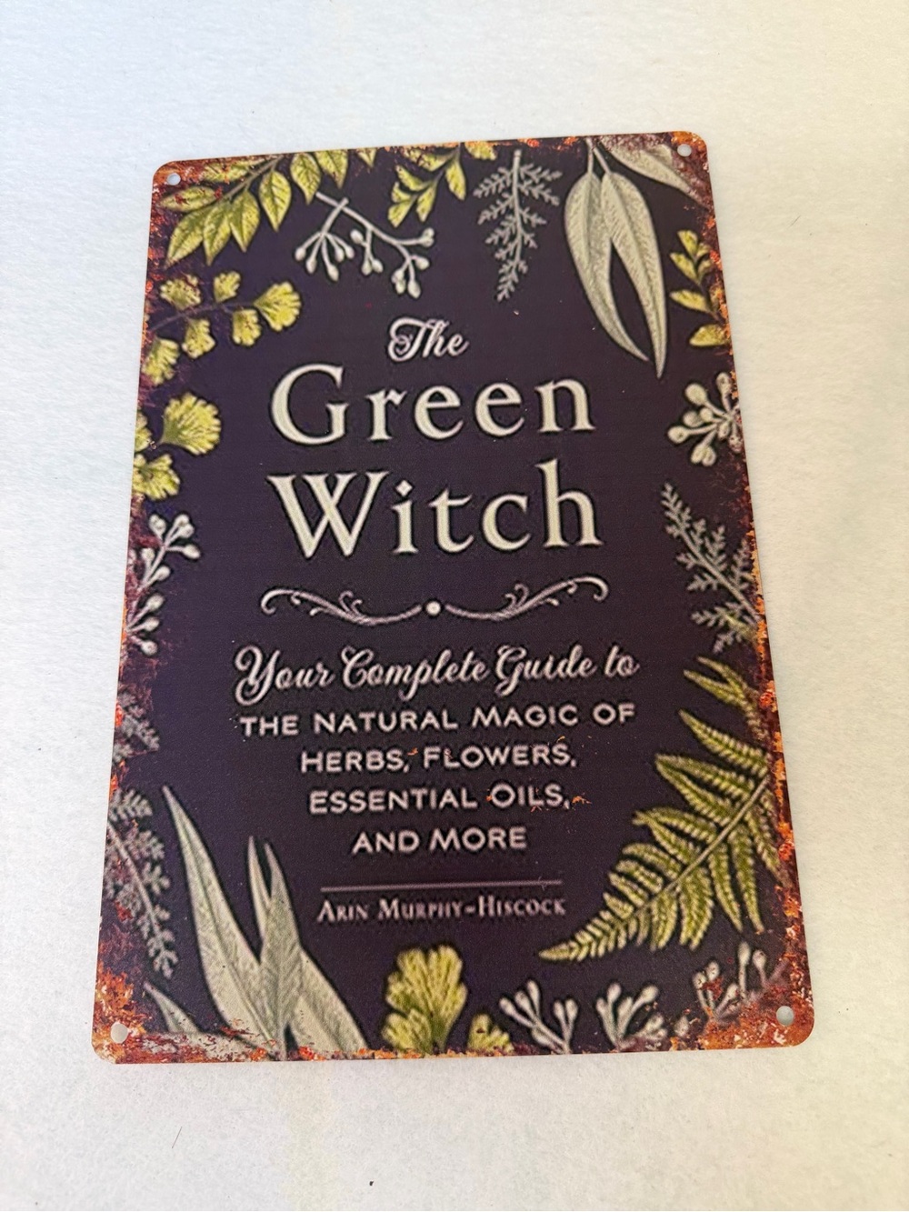 The green witch metal sign